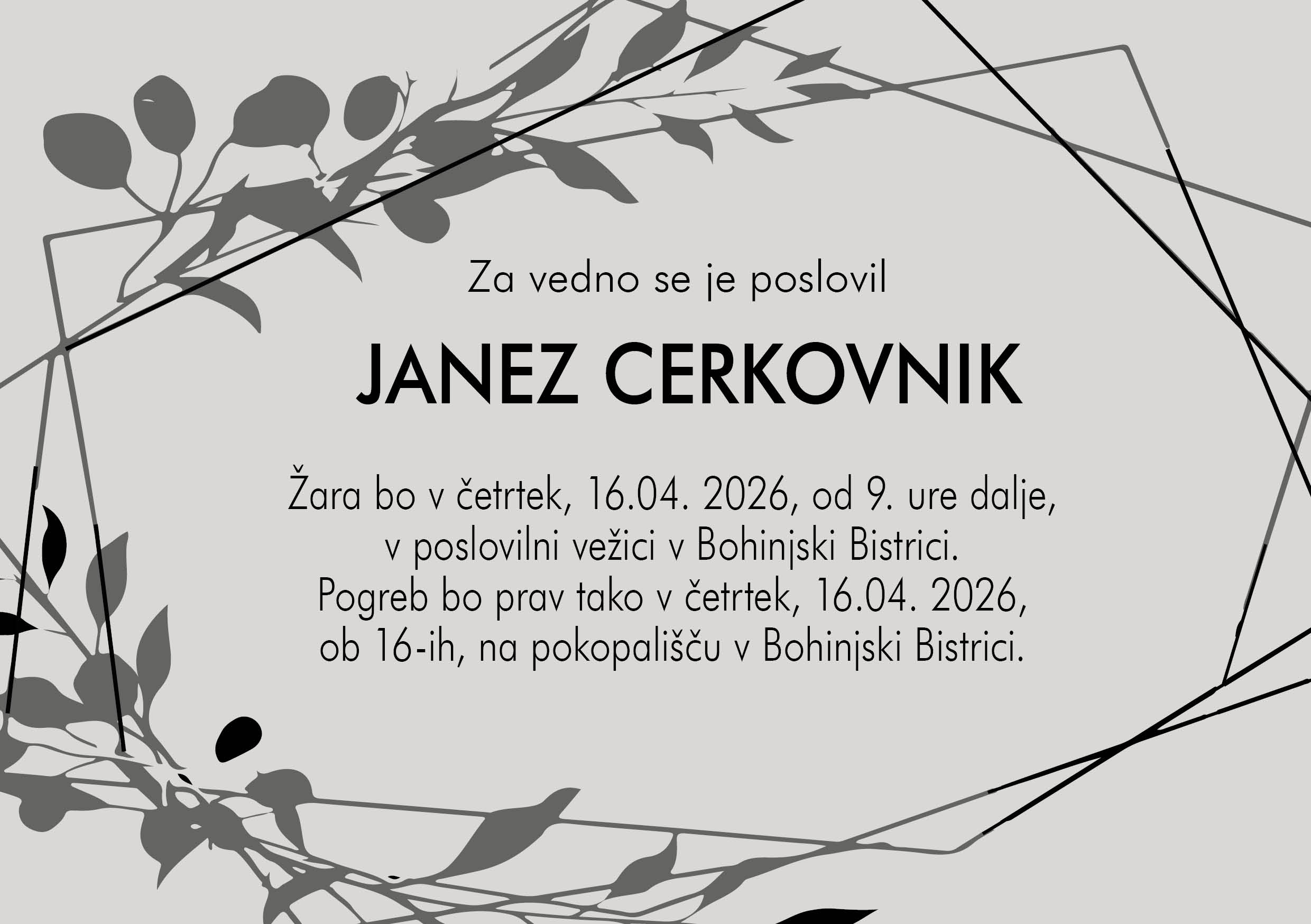 CERKOVNIK JANEZ OSMRTNICA primer